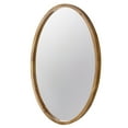 thumbnail image 6 of CC Home Furnishings Rustic Style Wooden Oval Wall Mirror - 35.5", 6 of 9