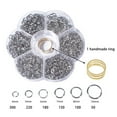 thumbnail image 4 of Bracelets Open Jump Rings Set Pendant Jewelry Making Accessories Jewelry Making 4-10mm Connectors Kit Jewellery Findings Handicraft Accessories Silver, 4 of 8