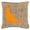 Orange, variant on Cat Burlap and Orange Indoor & Outdoor Decorative Fabric Pillow - 18 x 18 in.