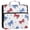 Hand-drawn Bows, variant on Water-Resistant 3-Ring Binder Organizer with Multiple Pockets Zipper Binder Bag for Office Green and Mint Bows