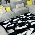 thumbnail image 6 of Graffiti Tangle I Washable Abstract Art Area Rug size 5'x8', Power-loomed, Heavenly Softness with Non-Slipping Backing, 6 of 7