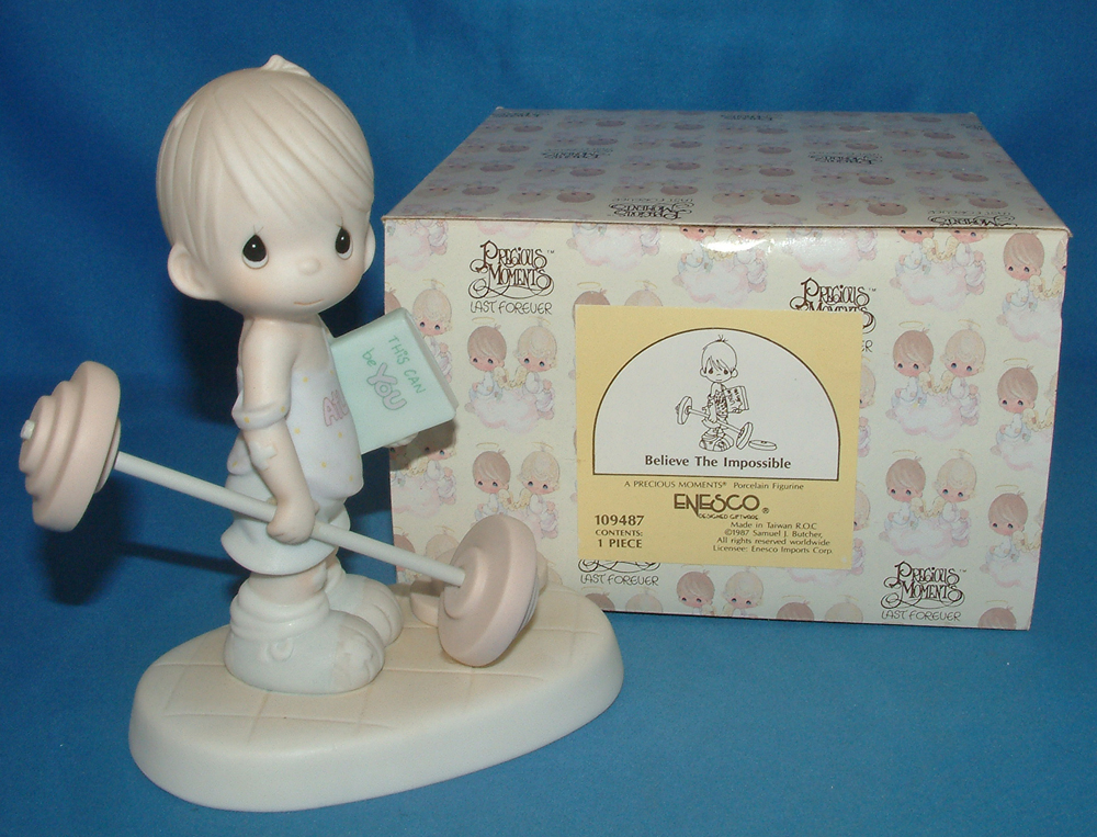 Precious Moments Figurine: 109487 Believe the Impossible (5.5") - image 3 of 3