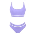 thumbnail image 3 of Ensemble Bikini Taille Haute 2025 pour Femmes à Couleurs Contrastées S-TG, 3 of 7