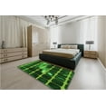 thumbnail image 5 of Ahgly Company Machine Washable Indoor Square Transitional Deep Emerald Green Area Rugs, 5' Square, 5 of 7