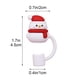thumbnail image 3 of Seyotauo Christmas Straw Covers Cap for Cup Silicone Straw Topper Compatible with Water Bottle Cup Dust-Proof Reusable Straw Tips Lids Halloween Decorations(White Santa), 3 of 9