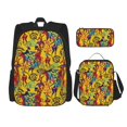 thumbnail image 1 of Balery Dancing African Womens Mochila escolar 3 en 1 para niños: mochila resistente con lonchera térmica y estuche para lápices. Mochila escolar para niños y niñas., 1 of 7