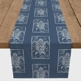 thumbnail image 3 of Creative Products Sea Turtle Stamp Navy 16x90 Poly Twill Table Runner, 3 of 3