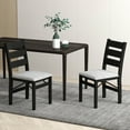 thumbnail image 2 of Costway Folding Chairs Set of 2 Modern Upholstered Chairs with Comfy Backrest & Padded Seat, 2 of 9
