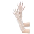 thumbnail image 4 of INSPIRE CHIC Women's Pearl Lace Gloves Female Full Finger Wrist Sleeves for Elegance Female Bridge Wedding Party Dating Prom Dress White4, 4 of 5