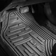 FH Group, Heavy Duty Black Floor Mats & Gray Cargo Mat Combo for Auto