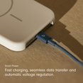 thumbnail image 3 of Beats Cable trenzado de USB-C a USB-C, carga r&aacute;pida, dise&ntilde;o resistente que no se enreda, cargador compatible para dispositivos Apple y Android con USB-C (1.5 m) - Azul explosivo, 3 of 7