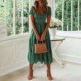 thumbnail image 6 of Cute Floral Midi Dress, 6 of 27