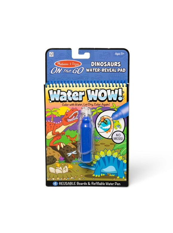 Melissa & Doug On The Go Water Wow! Reusable Water-Reveal Activity Pad Travel Toy  Dinosaurs