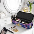 thumbnail image 6 of Hair Tools Storage with Heat Resistant Mat- Purple Trees Printed Curling Iron Travel Bag/Flat Iron Case for Women, 6 of 8