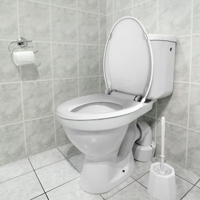 Toilet Seat with Quiet-Close Lid, Safe PP Material, Effortless Installation with Hardware, Easy Cleaning