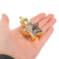 WHAMVOX Glass Star Shaped Perfume Bottle Empty Roller Bottle Small Essential Oil Bottle