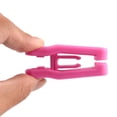 thumbnail image 4 of Juego de perchas delgadas de plástico ABS de alta resistencia y clips para dedos para perchas de terciopelo, paquete de 20 (rosa), 4 of 5