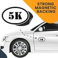thumbnail image 7 of Magnet Me Up 5K Marathon Black Stencil Oval Magnet Decal, 4x6 In, Vinyl Automotive Magnet, 7 of 7