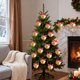 thumbnail image 4 of Decoraciones Del Árbol de Navidad Conjunto de Decoración de Bolas de Navidad, 1.97In Oro Rosa Plástico Estilos Múltiples para los Ornamentos Del Árbol de Navidad de la Fiesta, 4 of 6