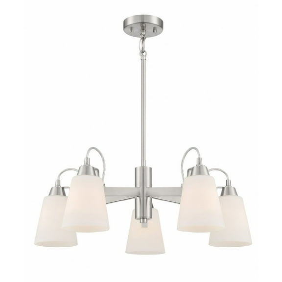 5 Light Chandelier-Brushed Nickel Finish -Traditional Installation Minka Lavery 3995-84