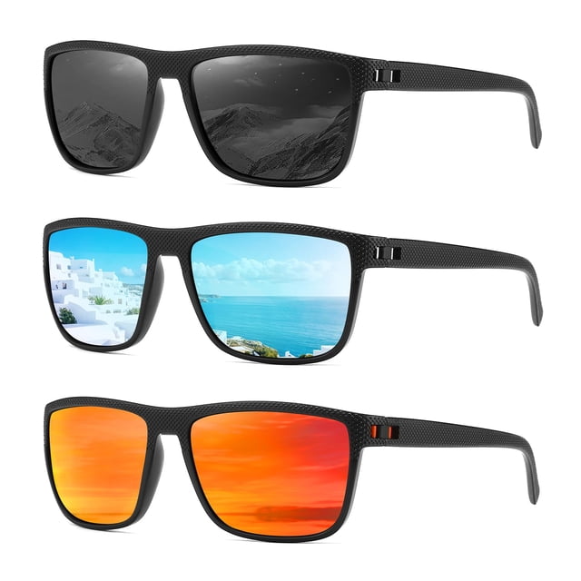 Gafas de sol polarizadas cuadradas UV400 MASDUN para hombres y mujeres