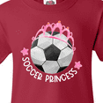 thumbnail image 4 of Inktastic Soccer Princess Tiara Youth T-Shirt, 4 of 5