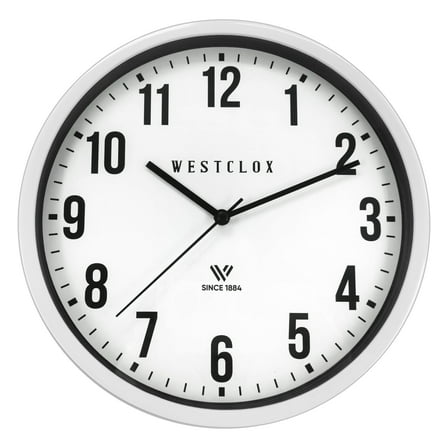 9" SIMPLE WHITE WALL CLOCK