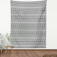 thumbnail image 4 of Ambesonne Ethnic Fabric by the Yard Upholstery, Eastern Tattoo Design Art, 1 Yard, White Black, 4 of 5
