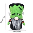 thumbnail image 4 of erdimoy Halloween Gnome Plush Dolls, 3-Piece Set with Pumpkin, Black Cat & Frankenstein Designs, Fall Home Decor, 4 of 6