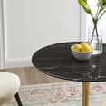thumbnail image 6 of Dining Table, Round, Artificial Marble, Metal Steel, Gold Black, Modern Contemporary Urban Design, Kitchen Room Cafe Bistro Restaurant Hospitality, 6 of 6