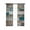 Multi, variant on Turquoise Brown Blackout Curtains 54 Inches Long for Bedroom, Vintage Country Ombre Wooden Grain Thermal Insulated Room Darkening Black Out Window Curtain Panels Grommet Drapes for Living Room