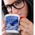 thumbnail image 2 of 3dRose, Ski Tracks in Bear Trap, Big Cottonwood Canyon, Uinta Wasatch, Utah, 15oz Two-Tone Red Mug, 2 of 7