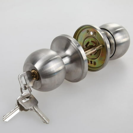 Stainless Steel Round Door Knobs Knob Handle Internal Round Door Knobs Entrance Passage Lock With Key