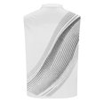 thumbnail image 5 of Dolkfu Gray Men Tops And Shirts Golf Mesh Sleeveless Collared Fashion Quarter Zip Patchwork Leisure Modern Turndown Collar Tank Top Gray,Xl, 5 of 5