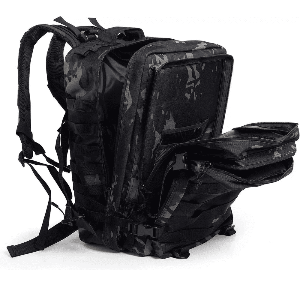 45L Tactical Backpack,900D Oxford Waterproof Material For Outdoor Hiking Camping & Travel Bag