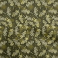 thumbnail image 1 of oneOone Georgette Viscose Dark Olive Green Fabric Abstracts Craft Projects Decor Fabric Printed By The Yard 42 Inch Wide, 1 of 6