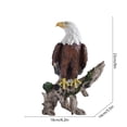 thumbnail image 3 of Cheapark 147、Bald Eagle Resin Sculpture Spread Wing Animal Statue for Office Hotel Living Room American Style Home Craft Decor, 3 of 6