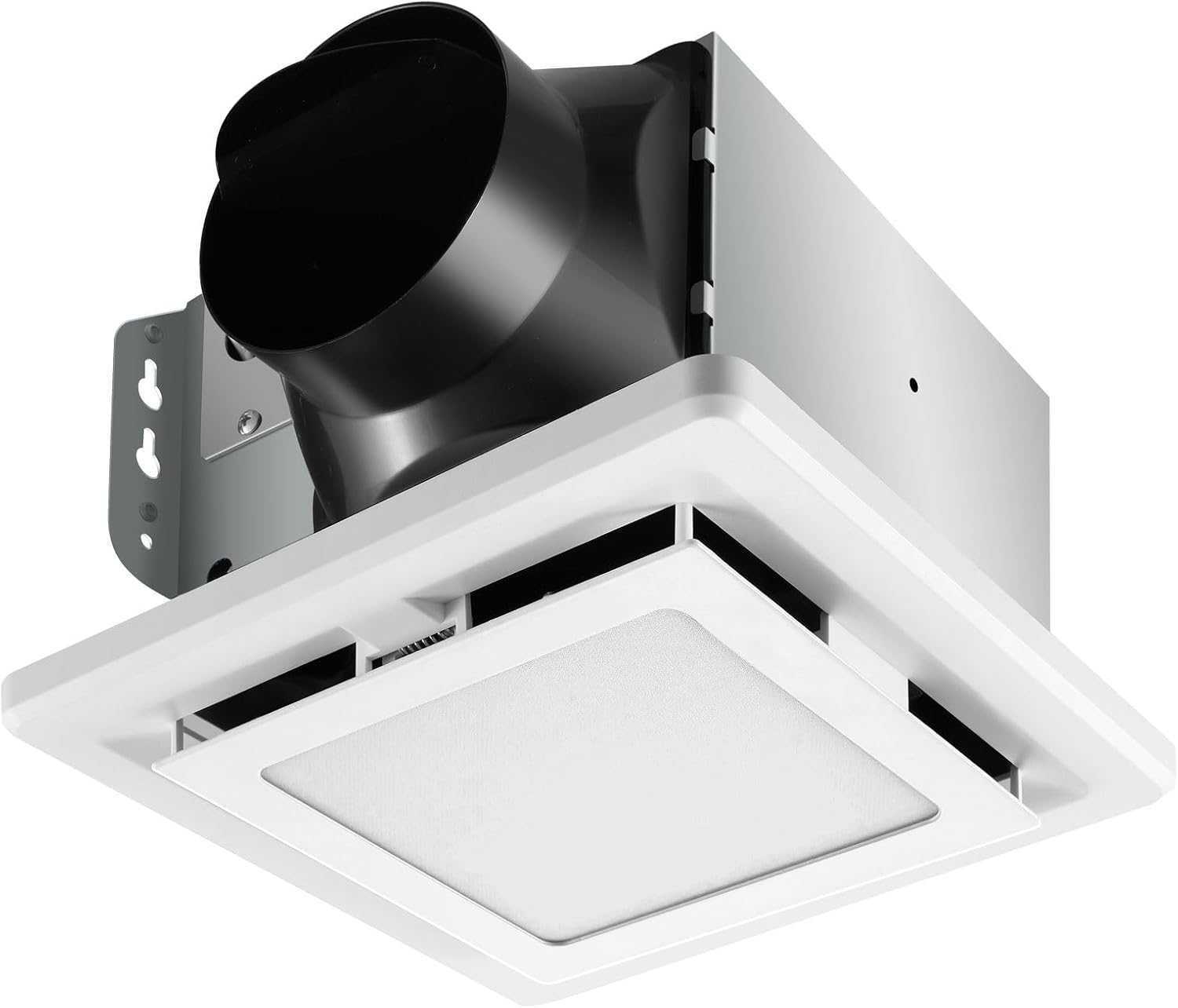 Bathroom Exhaust Fan with Light 110 CFM Quiet 6500K 800LM Household Ventilation Fan Light Combo, Energy Saving Ceiling Mount Bathroom Air extractor, Multipurpose Bath Extractor Easy to Install
