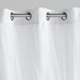 thumbnail image 3 of VCNY Home Jessica 2-Piece White Solid Blackout Curtain Set, 38" x 84", 3 of 5