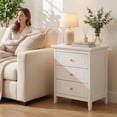 thumbnail image 5 of LAZZO 3-Drawer Nightstand, Storage Side End Table for Bedroom and Living Room, White, 5 of 9