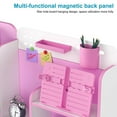thumbnail image 4 of YNCE 2Pcs/Set Kids Kids Functional Desk and Chair Set,Height Adjustable Children School Study Table Chair Set with Sitting Corrector,Student Writing Ergonomic Desk Chair with Book Stand, 4 of 8