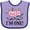 Lavender and Purple, variant on Inktastic First Birthday Unicorn Cat Girls Girls Baby Bib