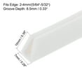thumbnail image 2 of Uxcell Fits 5/645/32" Edged 5M/16.4Ft Length Trim U Seal Extrusion Silicone White, 2 of 5