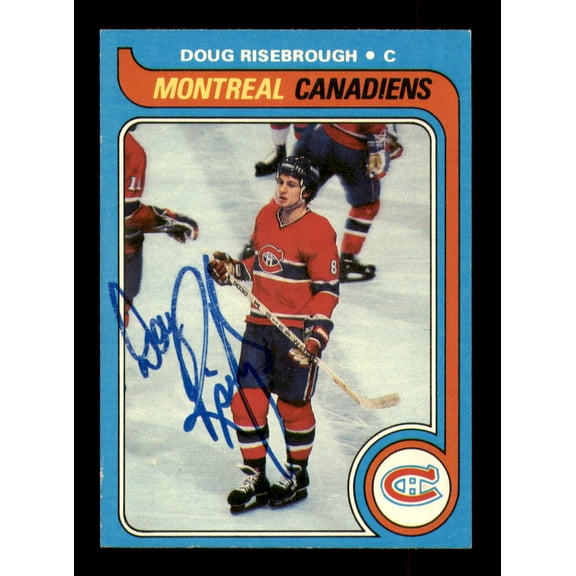 Doug Risebrough Autographed 1979-80 Topps Card #13 Montreal Canadiens SKU #251261