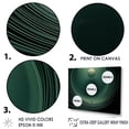 thumbnail image 3 of Designart "Outer Space With Emerald Enceladus I" Our Solar System Floater Framed Wall Art Living Room, 3 of 5