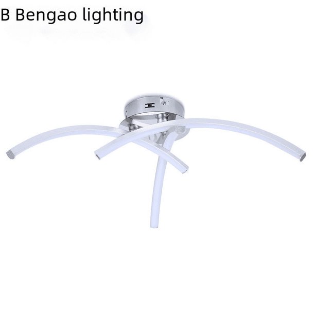 Lámpara de techo nórdica con luces led para sala de estar, dormitorio, moderna, simple, creativa, trigémina, de forma especial
