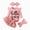 Q102-Red, variant on NOLDARES Preemie Newborn Baby Girl Clothes Infant Girl Ribbed Outfits Ruffle Romper Headband Socks 4PC Clothing Sets(Q102-Red)