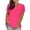 Hot Pink, variant on Women's Cotton Short Sleeve Tops Loose Fit Tee Solid Casual Basic T Shirts Athletic Workout Yoga Blouse Tops Dark Gray X-Large