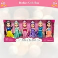 thumbnail image 5 of Little Dolls Set with Mini Princess Dolls for Girls – Princess Toy Dolls for Dollhouse –Small Doll Mini Princess Figures with Tiaras, Hair Accessories, 5 of 5