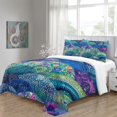 thumbnail image 4 of Home Bedding Set Fish Shell Comforter Cover Set Teen Adult Creative Seafloor Bedspreads,Full (80"x90"), 4 of 5